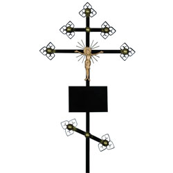Крест металлический «Золотой»