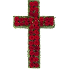 Венок - крест с розами