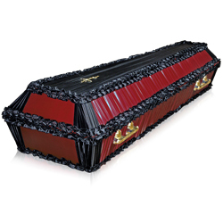 Атлас "НАПОЛЕОН" (рюш атлас оверлок, постель шелк, 4 ручки, 2 закрутки, крест малый)